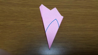 平面の桜の折り方手順8-1